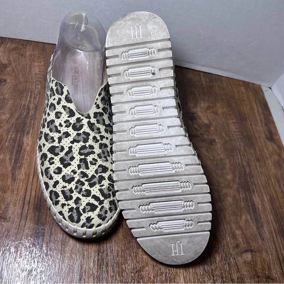 Ilse Jacobsen Tulip slip-on women flat sneaker shoe perforated leopard 39/9 - Picture 4 of 7